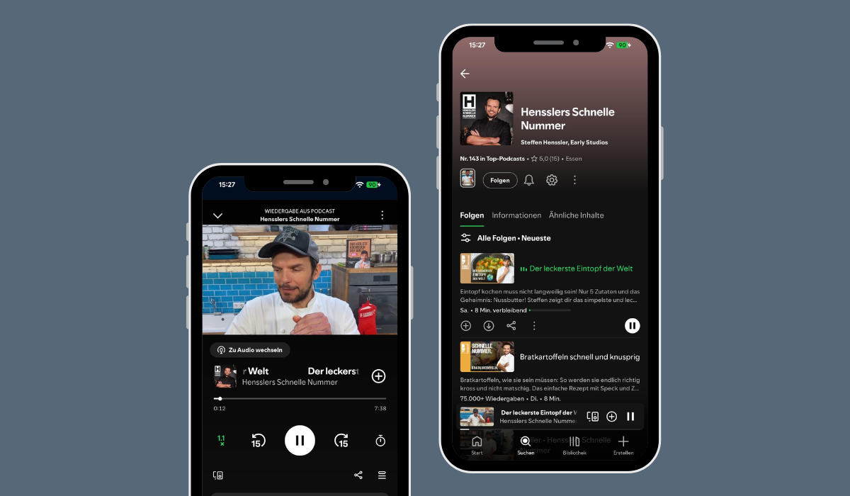 Rezepte zum Streamen: Steffen Henssler adaptiert Kochshow für Spotify